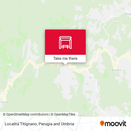 Localitá Titignano map