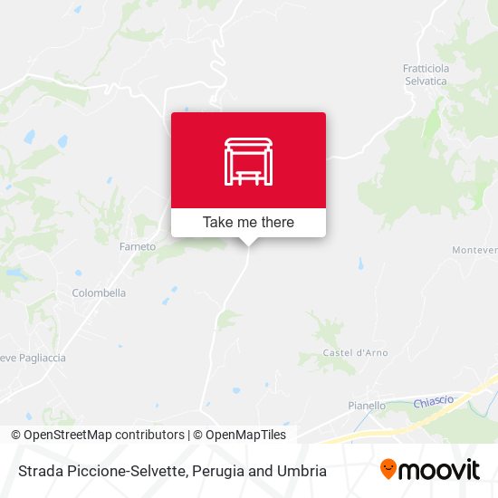 Strada Piccione-Selvette map