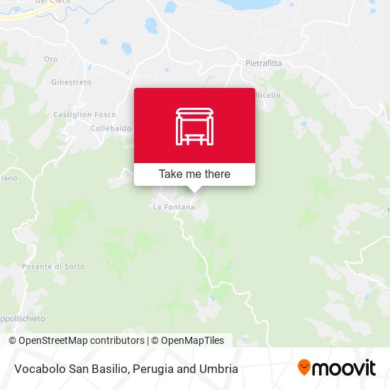 Vocabolo San Basilio map