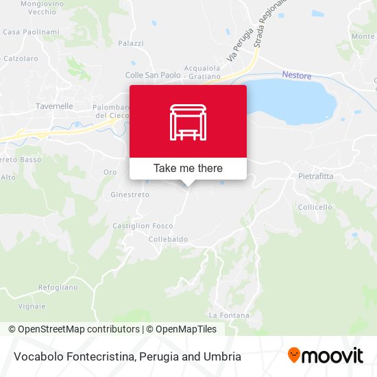 Vocabolo Fontecristina map