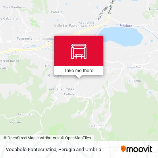 Vocabolo Fontecristina map