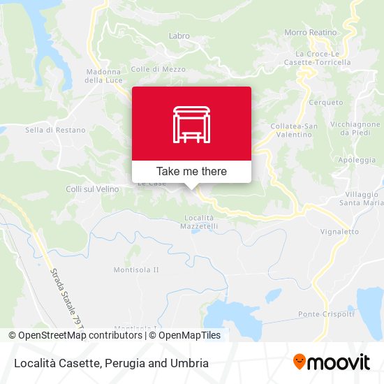 Località Casette map