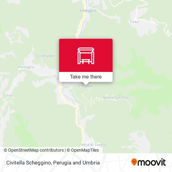 Civitella Scheggino map