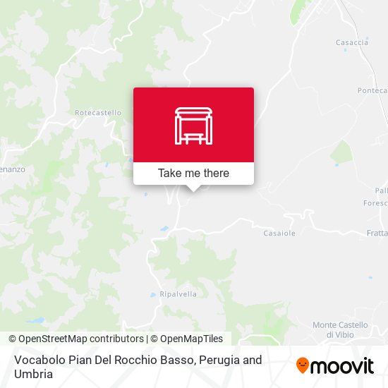 Vocabolo Pian Del Rocchio Basso map