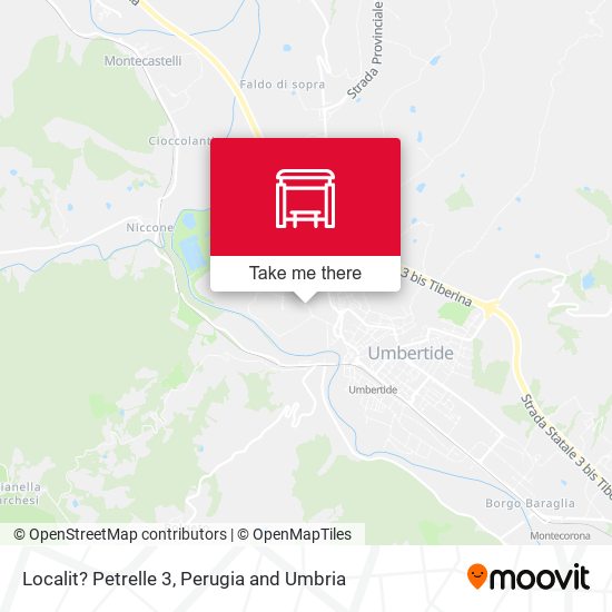 Localit? Petrelle 3 map