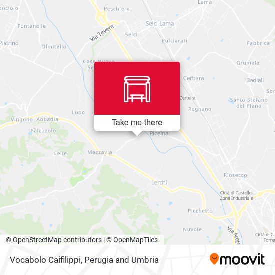 Vocabolo Caifilippi map