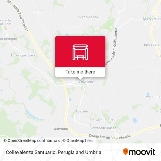 Collevalenza Santuario map