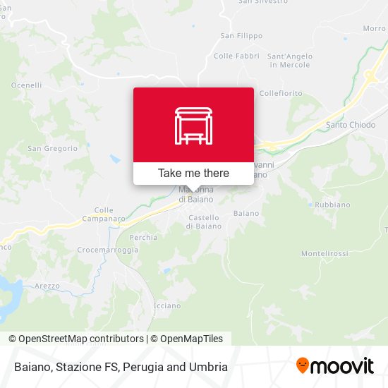 Baiano, Stazione FS map