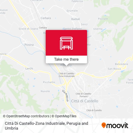 Città Di Castello-Zona Industriale map