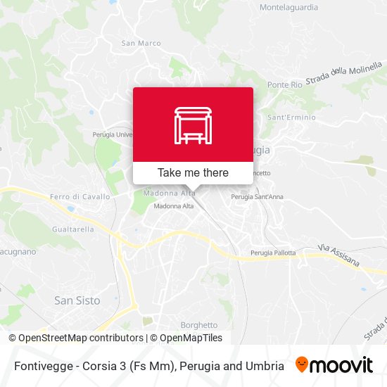 Fontivegge - Corsia 3 (Fs Mm) map