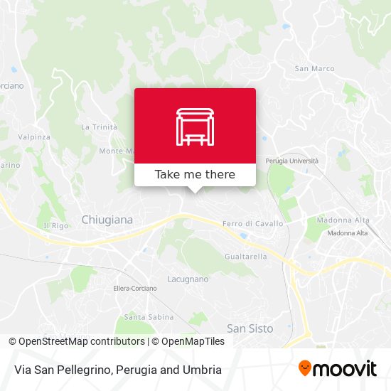 Via San Pellegrino map