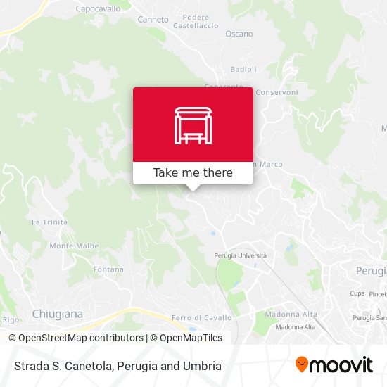 Strada S. Canetola map
