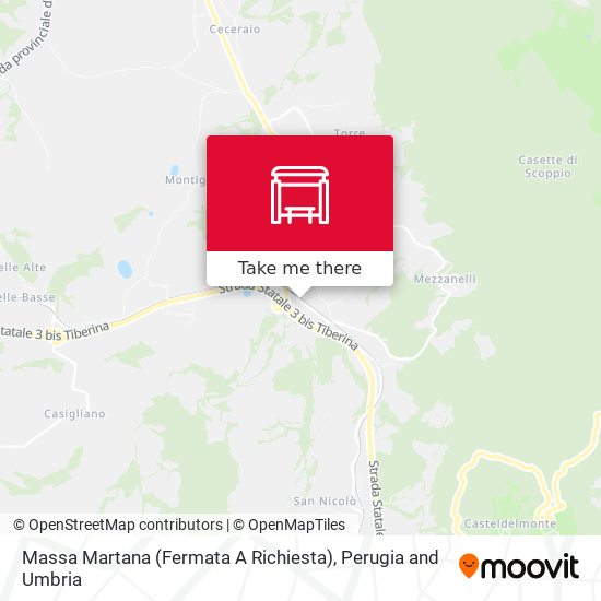 Massa Martana (Fermata A Richiesta) map