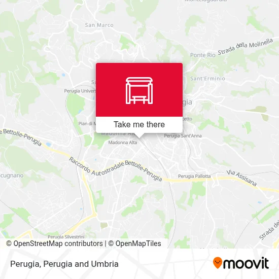 Perugia map