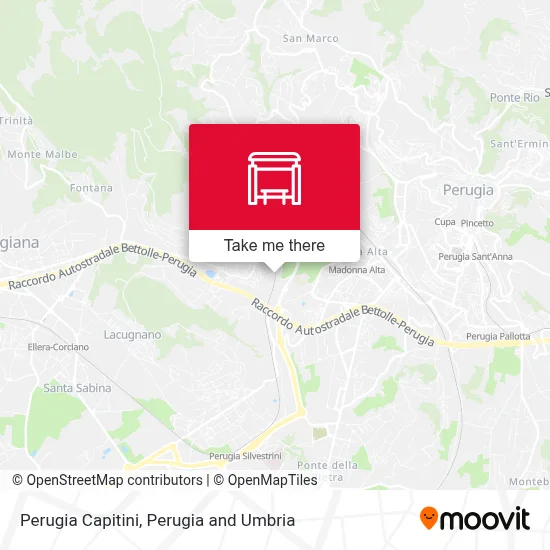 Perugia Capitini map