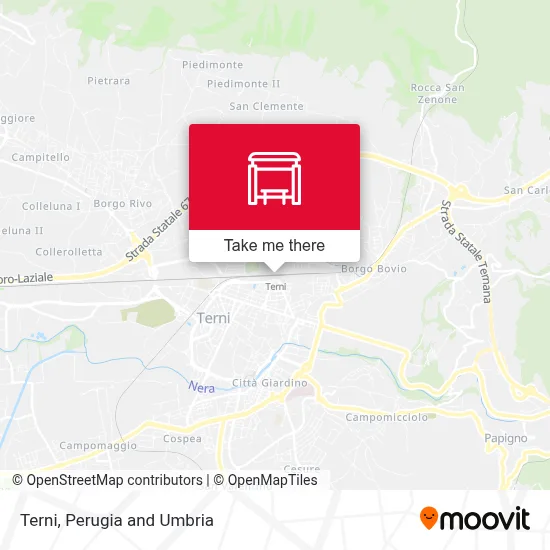 Terni map