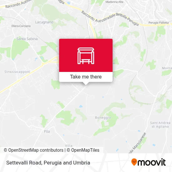 Settevalli Road map