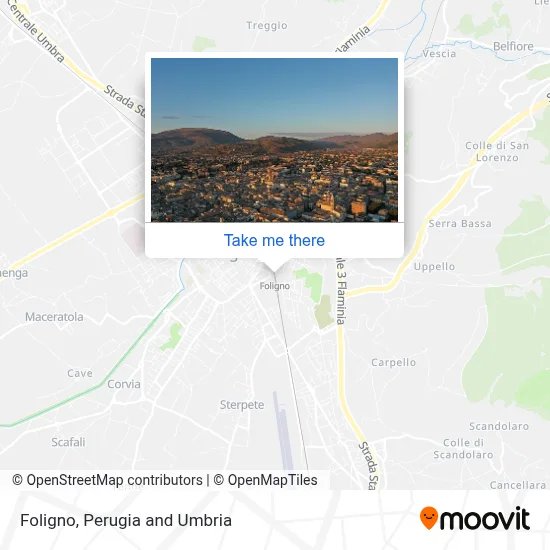 Foligno map