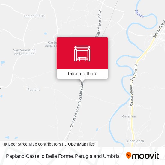 Papiano-Castello Delle Forme map