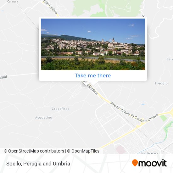 Spello map