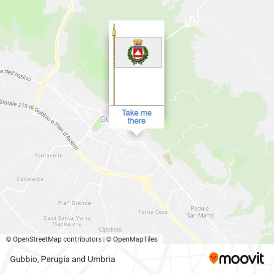 Gubbio map