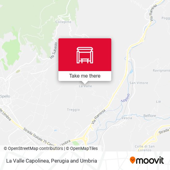 La Valle Capolinea map