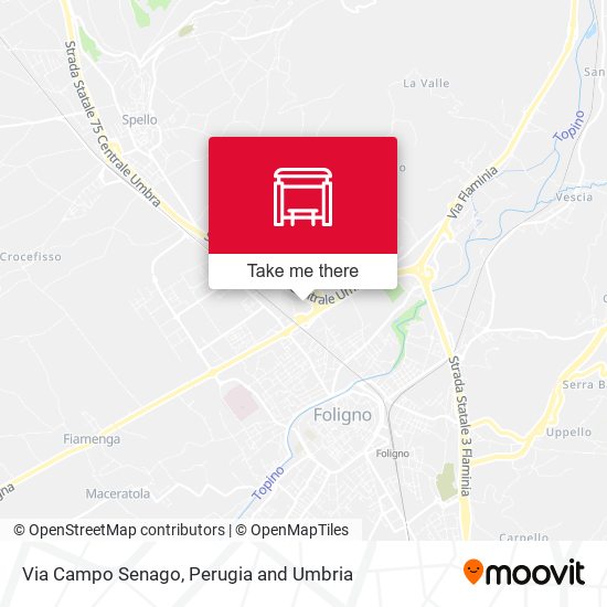 Via Campo Senago map