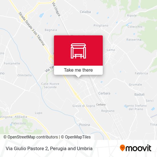 Via Giulio Pastore 2 map