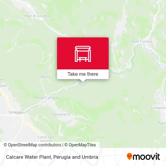 Calcare Water Plant map