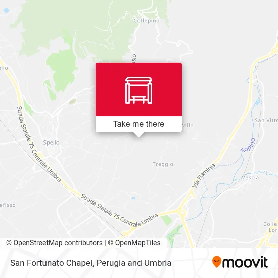 San Fortunato Chapel map