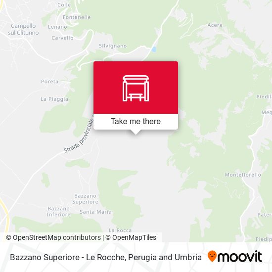 Bazzano Superiore - Le Rocche map