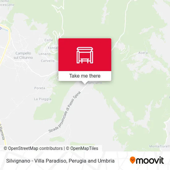 Silvignano - Villa  Paradiso map