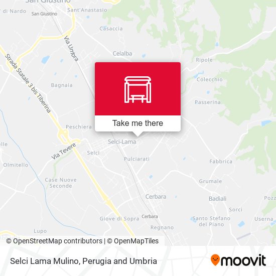 Selci Lama Mulino map