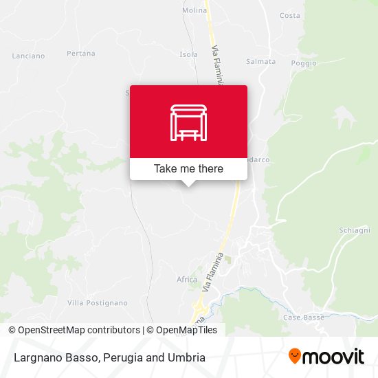 Largnano Basso map