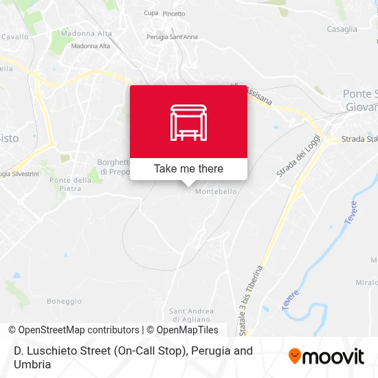 D. Luschieto Street (On-Call Stop) map