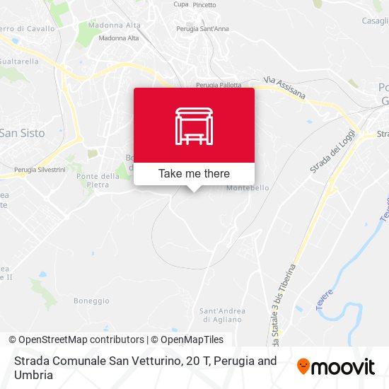 Strada Comunale San Vetturino, 20 T map