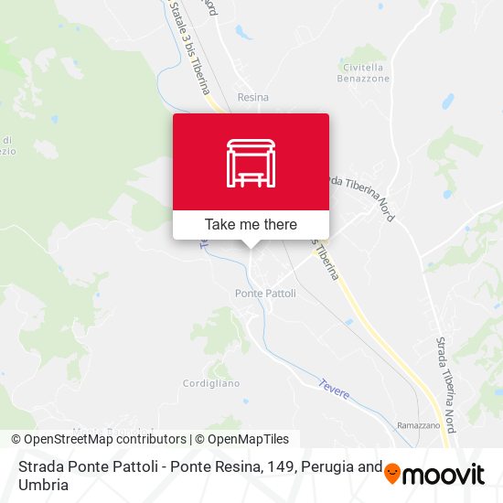 Strada Ponte Pattoli - Ponte Resina, 149 map