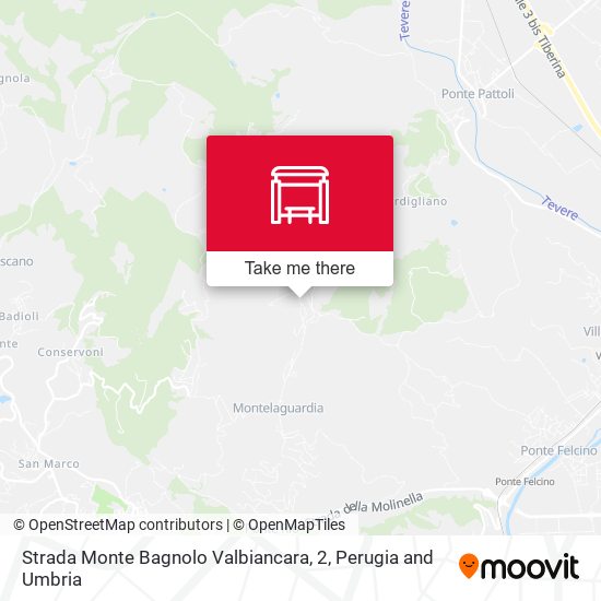 Strada Monte Bagnolo Valbiancara, 2 map