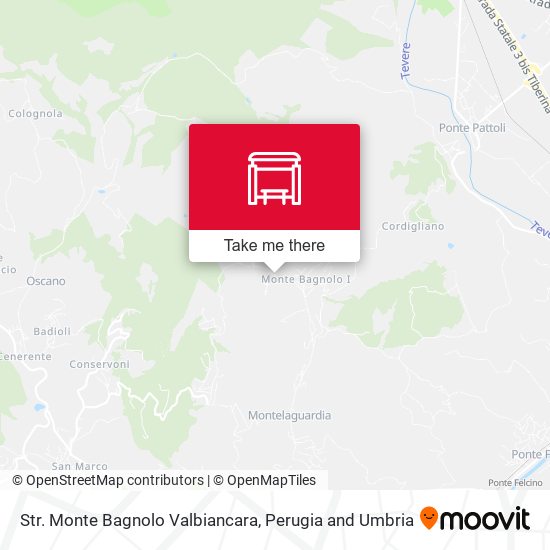 Str. Monte Bagnolo Valbiancara map