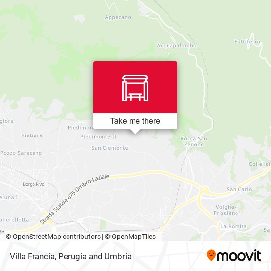 Villa Francia map