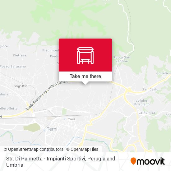 Str. Di Palmetta - Impianti Sportivi map