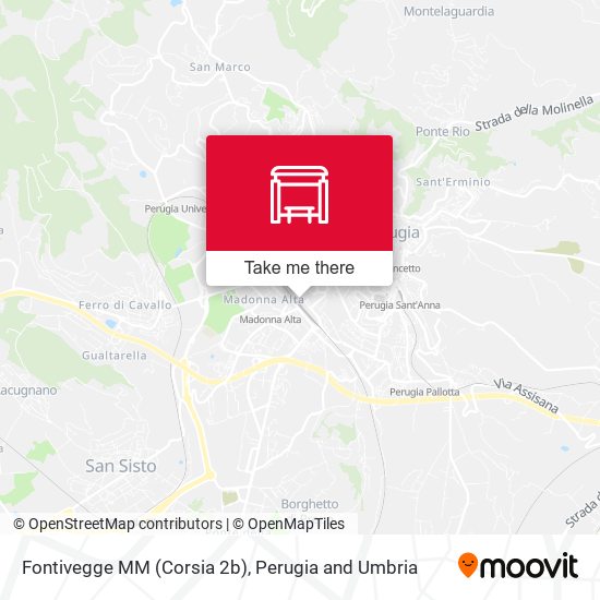 Fontivegge M​M (Corsia 2b) map