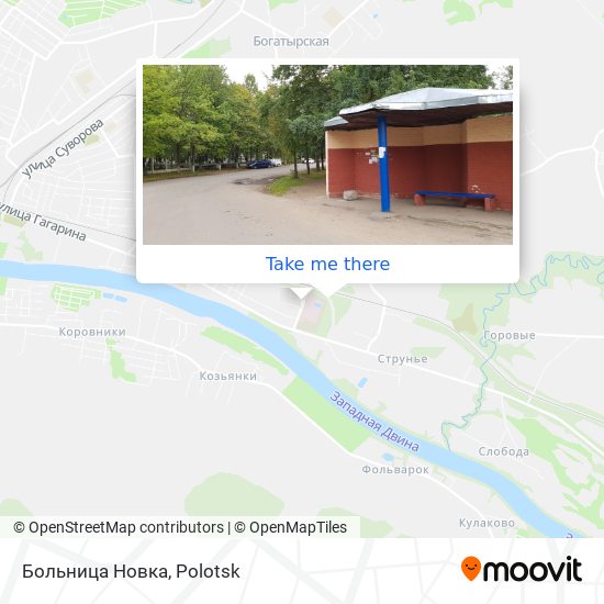 Больница Новка map