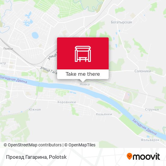 Проезд Гагарина map