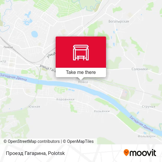 Проезд Гагарина map