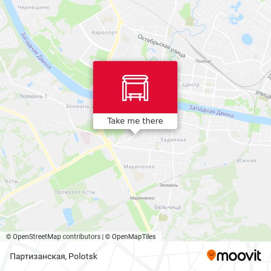 Партизанская map
