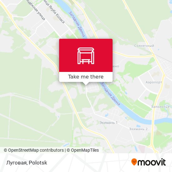 Луговая map