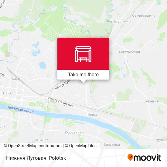 Нижняя Луговая map