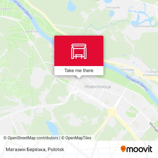 Магазин Берёзка map