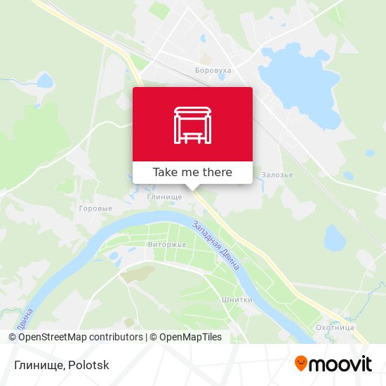 Глинище map